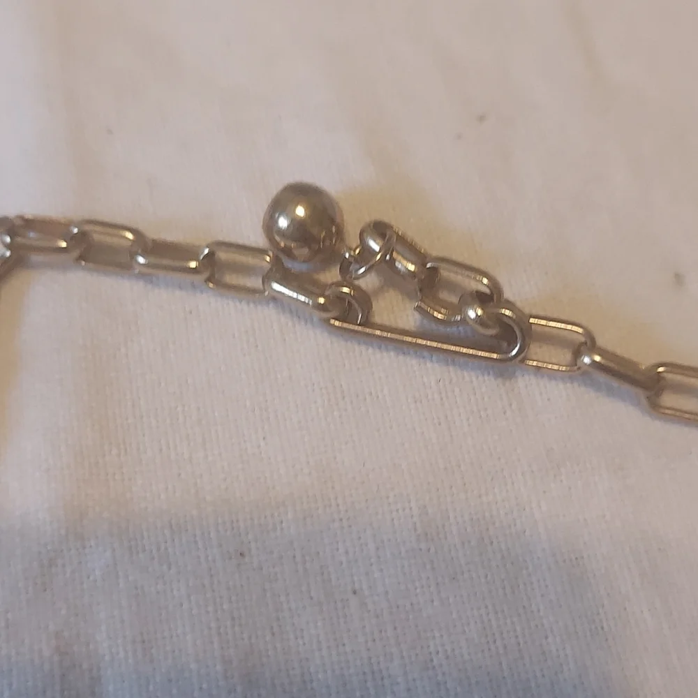 Silvertone Double Leaf Choker #203 - Picture 4 of 6